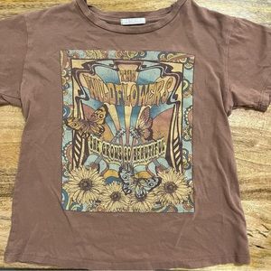 Tilly’s Brown Wildflower Baby tee